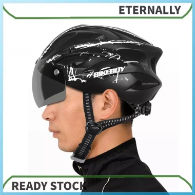 Mũ Bảo Hiểm Tích Hợp Kính Trắng cho Xe Đạp MTB & Đường Trường - Giá Ưu Đãi 261k