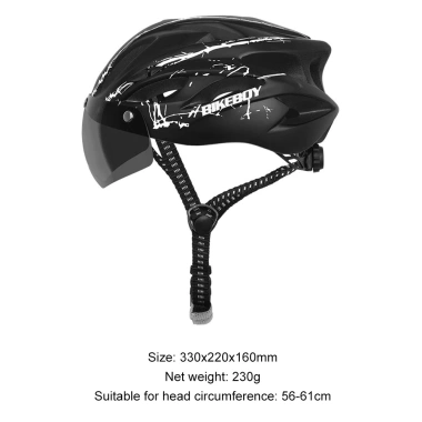 Mũ Bảo Hiểm Tích Hợp Kính Trắng cho Xe Đạp MTB & Đường Trường - Giá Ưu Đãi 261k