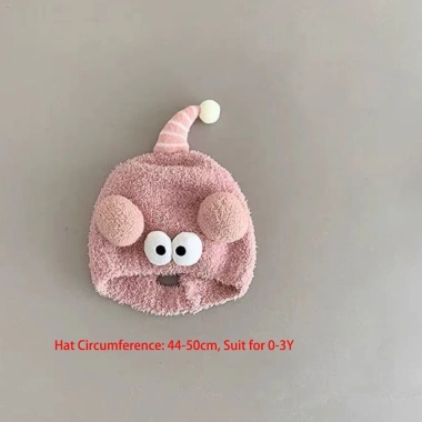 Mũ bảo vệ tai chui đầu chống gió mắt to, màu yêu thương cho bé - Giá 55.000₫ 5