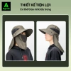 Mũ Chống Nắng Làm Vườn Agnite Deli UV Mạng Che Mặt Lưới Thoáng Mát – Giá 62.000₫ 5