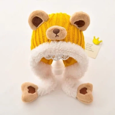 Mũ chui đầu chống gió ấm áp Beanie Capybara dệt kim sang trọng giảm giá 93k