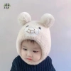 Mũ Dệt Kim Bò Gấu Dễ Thương cho Bé - Ấm Áp Thu Đông, Bảo Vệ Tai, Trẻ Tập Đi EMKK 2