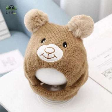 Mũ Dệt Kim Bò Gấu Dễ Thương cho Bé - Ấm Áp Thu Đông, Bảo Vệ Tai, Trẻ Tập Đi EMKK 5 Mũ Dệt Kim Bò Gấu Dễ Thương cho Bé - Ấm Áp Thu Đông, Bảo Vệ Tai, Trẻ Tập Đi EMKK 5