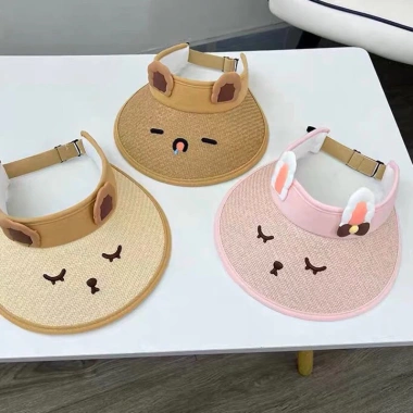 Mũ đi biển tai thỏ nón chóng nắng nửa đầu cho bé 2-9 tuổi phong cách Hàn Quốc 49.000₫ 3