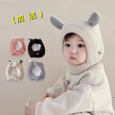 Mũ len gấu bịt tai cho bé – Đa màu, ấm áp mùa đông, phù hợp bé trai & bé gái, giảm còn 58.600₫