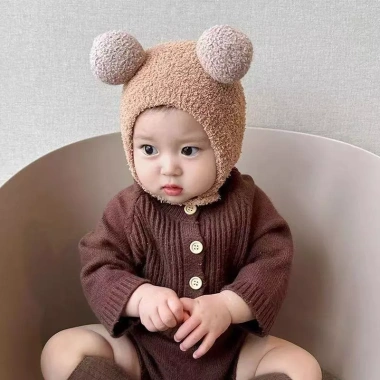 Mũ Len Lông Cừu Bé 3-24 Tháng - Quả Tròn Cài Cúc, Giá 53.000, Siêu ấm ấm áp 3 Mũ Len Lông Cừu Bé 3-24 Tháng - Quả Tròn Cài Cúc, Giá 53.000, Siêu ấm ấm áp 3