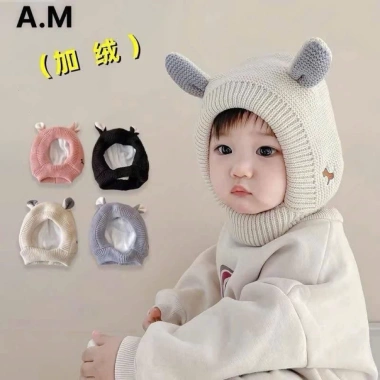 Mũ len tai thỏ bịt tai ấm cho bé 0-4 tuổi - Giá chỉ 75.000đ, giảm từ 94.500đ