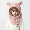 Mũ lông cừu trùm đầu 3in1 chống gió, che tai kèm kính ấm mùa đông bé - Giá 92.950₫ 5