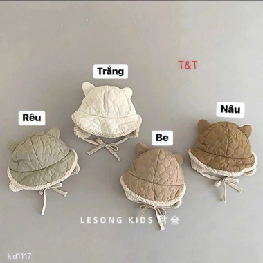 Mũ lông tai gấu bịt tai giữ ấm mùa đông cho bé 2-5 tuổi - Giá 75.800 VND 4