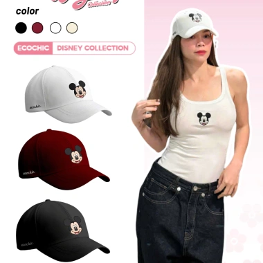 Mũ Lưỡi Trai Mickey ECOCHIC Chính Hãng Disney - Giá 230k, Thoáng Khí, Thời Trang