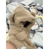 Mũ nón lông liền khăn giữ ấm bé hình gấu siêu dễ thương 6m-3 tuổi mùa đông ấm áp 3