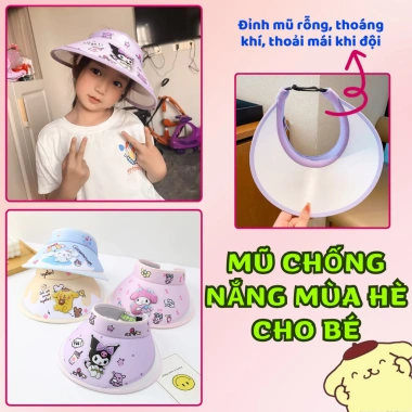 Mũ nửa đầu bé KUROMI vành rộng mùa hè, thiết kế đáng yêu 2-12 tháng, giảm còn 65.000đ 8 Mũ nửa đầu bé KUROMI vành rộng mùa hè, thiết kế đáng yêu 2-12 tháng, giảm còn 65.000đ 8