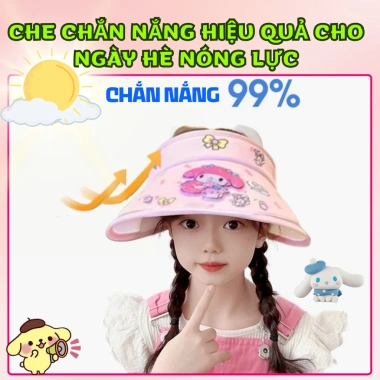 Mũ nửa đầu bé KUROMI vành rộng mùa hè, thiết kế đáng yêu 2-12 tháng, giảm còn 65.000đ 9 Mũ nửa đầu bé KUROMI vành rộng mùa hè, thiết kế đáng yêu 2-12 tháng, giảm còn 65.000đ 9