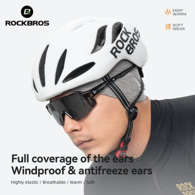 Mũ thể thao Rockbros Tencel len chống gió ấm áp cho mùa đông - Đi xe đạp & chạy bộ 2