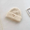 Mũ thêu trái tim dệt kim bé gái, len màu trơn, móc bonnet, giảm còn 56.900₫ 6