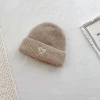 Mũ thêu trái tim dệt kim bé gái, len màu trơn, móc bonnet, giảm còn 56.900₫ 9