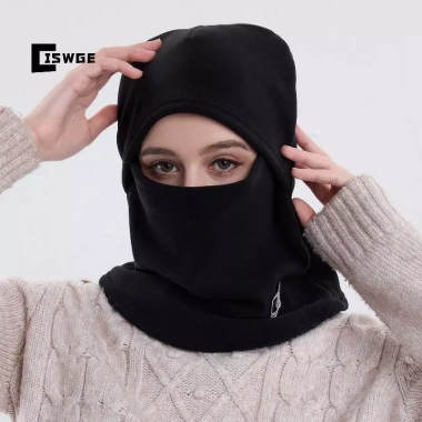 Mũ trượt tuyết balaclava lông cừu ấm áp - Khăn giữ nhiệt tiện lợi cho nam nữ