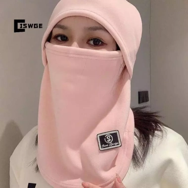 Mũ trượt tuyết balaclava lông cừu ấm áp - Khăn giữ nhiệt tiện lợi cho nam nữ