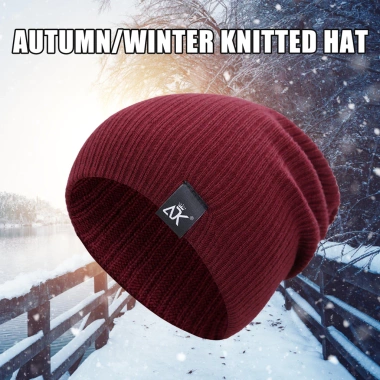 Mũ trượt tuyết beanie dệt kim mềm mại, chống gió, giữ ấm – chỉ 55.944₫