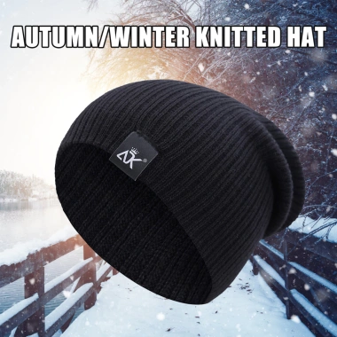 Mũ trượt tuyết beanie dệt kim mềm mại, chống gió, giữ ấm – chỉ 55.944₫