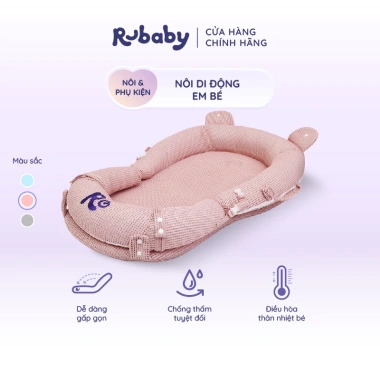 Mua 1 Tặng 1 Nôi Di Động Rubaby - Gấp Gọn, Êm Ái, Bảo Vệ Khung Xương Bé - 2.07 Triệu