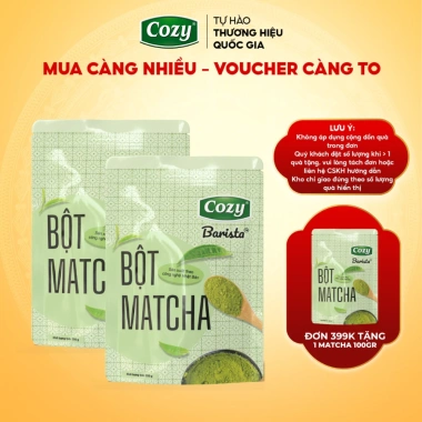 Mua 10 Tặng 1 Combo 10 Bột Matcha Barista 200gr - Matcha Latte và Mứt Bánh Kẹo