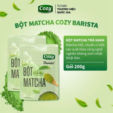 Mua 10 Tặng 1 Combo 10 Bột Matcha Barista 200gr - Matcha Latte và Mứt Bánh Kẹo
