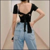 Mua 2 áo tặng dây chuyền – Áo Croptop cổ vuông 2 khoen lưng mút ngực 94.050₫ 6