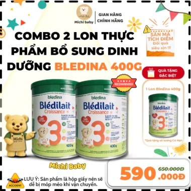 Mua 2 Tặng 1 Bledina 400g MC852 - Dinh Dưỡng trẻ, 40+ Vitamin & Khoáng Chất, 590.000 VND 3