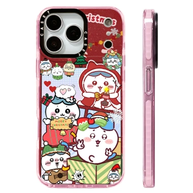 Mùa Đông Dễ Thương Chiikawa Ốp Lưng Sạc Không Dây iPhone 12‑17 Pro Max Silicone Suốt Chống Sốc 4