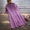 Mùa Hè 2.025 Áo Đầm Dân Tộc Nữ Thời Trang Vải Lanh Cotton Thêu Giá chỉ 315.423₫ 6