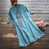 Mùa Hè 2.025 Áo Đầm Dân Tộc Nữ Thời Trang Vải Lanh Cotton Thêu Giá chỉ 315.423₫ 9