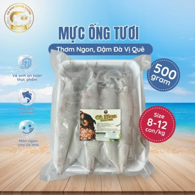 Mực Ống Tươi Size 8-12 con/kg Lớn Thân Dày Ngọt Giòn Hải Sản Tươi Giá ưu đãi 234.000 VND
