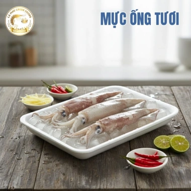 Mực Ống Tươi Size 8-12 con/kg Lớn Thân Dày Ngọt Giòn Hải Sản Tươi Giá ưu đãi 234.000 VND