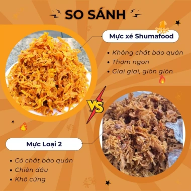 Mực Xé Sợi Chiên Giòn ShumaFood 120g - Đặc Sản Nha Trang Giá Rẻ 39.000đ 3 Mực Xé Sợi Chiên Giòn ShumaFood 120g - Đặc Sản Nha Trang Giá Rẻ 39.000đ 3