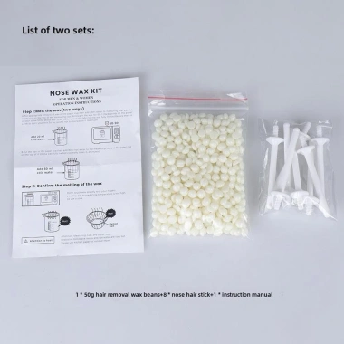 Mũi sáp 25g-50g bộ dụng cụ tẩy lông, sáp giấy miễn phí mũi tóc, làm sạch, 57.530₫ 4