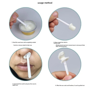Mũi sáp 25g-50g bộ dụng cụ tẩy lông, sáp giấy miễn phí mũi tóc, làm sạch, 57.530₫ 8
