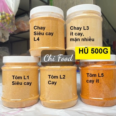 Muối Nhuyễn Siêu Cay Hũ 500G Muối Sặc Trộn Bánh Tráng Phơi Sương Chifood92 2