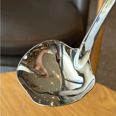 Muôi táo chockmen inox 18/10 cán dài - Múc canh, muỗng rây lọc ăn lẩu giá ưu đãi 185.000 VND