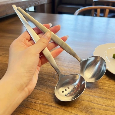 Muỗng múc canh inox 18/10 ckm128 - Đựng bát soup, mài mờ, giảm giá 115k