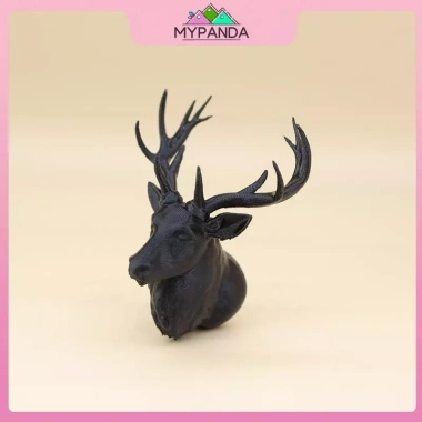 MYPANDA 1/12 Nhà Búp Bê Đầu Hươu Treo Tường Trang Trí Giáng Sinh Thu Nhỏ 7