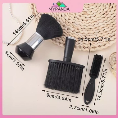MYPANDA Bàn Chải Mềm Làm Tóc & Quét Râu - Vòng Lớn, Làm Sạch Tóc Mặt, Tạo Kiểu 9