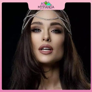 MYPANDA Dây chuyền đầu cưới kim cương giả lưới pha lê sang trọng - Giá ưu đãi 176.904 VND