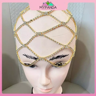 MYPANDA Dây chuyền đầu cưới kim cương giả lưới pha lê sang trọng - Giá ưu đãi 176.904 VND