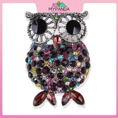 MYPANDA Phụ Kiện Thời Trang Retro Cá Tính Nữ - Họa Tiết Cú & Đá Giả Kim Cương, Giảm Giá Đến 23% (64.460₫)