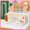 MYPANDA Xương Cá Ghép Đôi Gỗ - Đồ chơi Montessori Giá 100.200 VND, phát triển nhận thức màu sắc và vận động