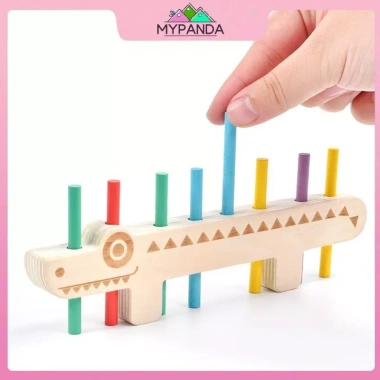 MYPANDA Xương Cá Ghép Đôi Gỗ - Đồ chơi Montessori Giá 100.200 VND, phát triển nhận thức màu sắc và vận động