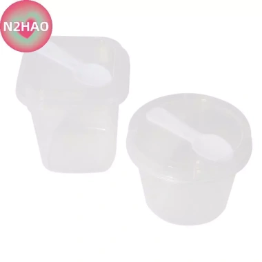 N2HAO 20 Cốc Nhựa 220/280ml Có Nắp Thìa Pudding Cup Bánh Cốc Thạch Sữa Chua 126.720₫ 6