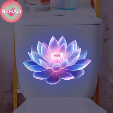 N2HAO Decal Stier Dán Tường Tắm Dạ Quang - Chống Thấm PVC, Đèn Ngủ Sen, 52.910₫ 4