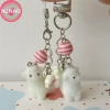 N2HAO Floing Alpaca Dễ Thương Móc Khóa Dây Xích Điện Thoại Cừu Bapa Charm Girl, Túi Treo Đồ Trang Trí Cặp Đôi Quà Tặng 4